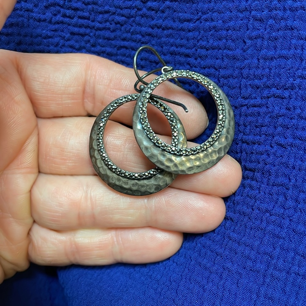 Sterling marcasite earrings